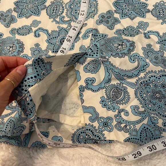 VTG Ann Taylor Women's Size 8 Blue/White Paisley 100% Skirt Maxi‎ Skirt - Picture 6 of 6